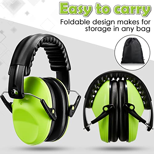 Konohan 3 Pack Noise Reduction Headphones for Kids Ear Protection Earmuffs Headphones for Autism Toddler Kids Ear Muffs 27db - color: Pink, Green, Blue