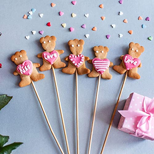 HOPELF 50PCS Bamboo Dowel Rods - 1/4 x 6 Inch, Assortment for Crafts, Cake Dowels & DIY Projects - size: 1/4" x 6"