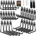 Heavy Duty Garage Hooks for Storage & Hanging Items, 30-Pack - color: 30-Pack Set Black