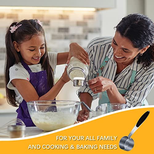 2PCS 1/8cup(30ml) Measuring Cup, Stainless Steel Measure Scoop - size: 1/8cup