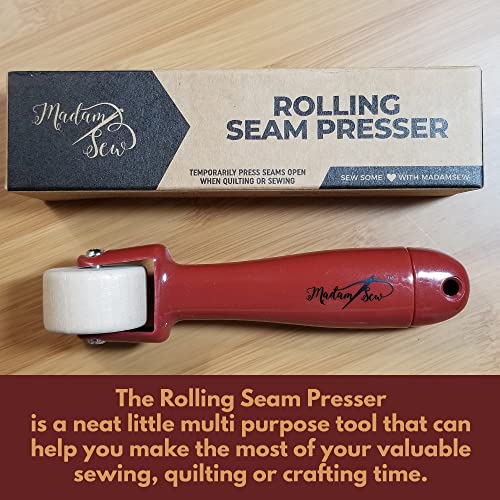 Madam Sew Rolling Seam Presser | Temporarily Hold Seams | for Quilting, Sewing, Wallpaper, Print, and Crafts | Sewing Accessory