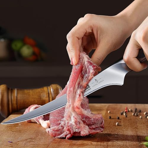 HOSHANHO BBQ Carving Knife Set, Brisket Slicing & Boning Knife for Meat - size: 7"