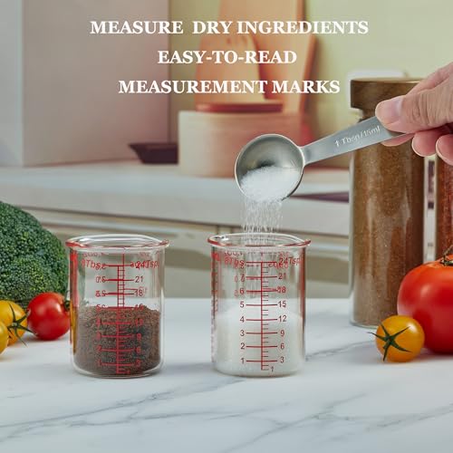 Ackers BORO3.3 4 oz/120 ml Glass Measuring Cup with V-Shaped Spout, 1 Count - size: 120 ML (4 Oz)-SINGLE