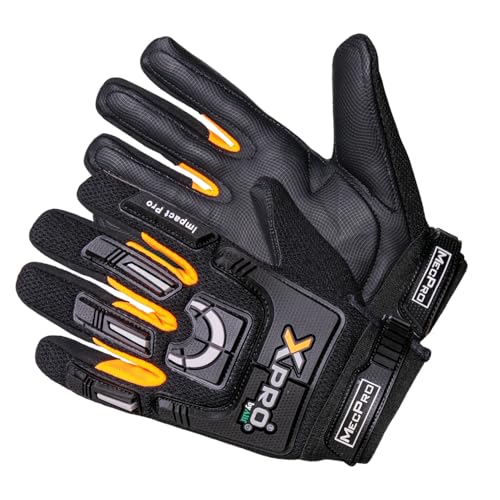 XPRO 16TAV Anti Vibration Impact Resistant Work Gloves, Full Finger, EVA Gel Padding, TPR Protector, Double Stitched, Men - size: XX-Large