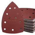 50 PCS Mouse Detail Sander Sandpaper, 180 Grit Palm Sander Sandpaper 11 Holes Hook and Loop Sander Pads Triangular Sanding Sheets Abrasive Sanding Paper for Mouse Sander - size: 180 Grit