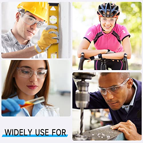 Salfboy 10pack Clear Safety Glasses Ansi Z87.1 Eye Protection Glasses - color: 118-10 Clear