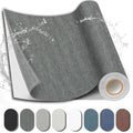 Fabric Repair Tape, Self-Adhesive Couch Patch for Furniture, Cloth - color: Linen Dark Grey, size: 17X79 Inch