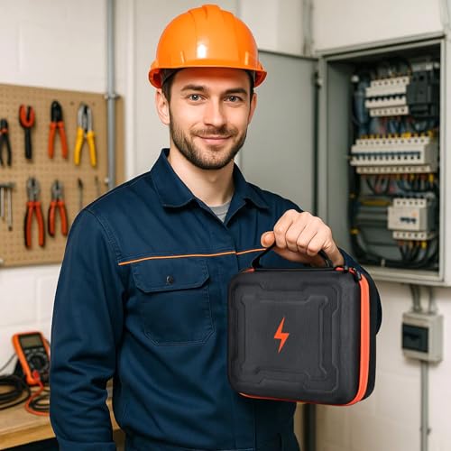 GWCASE Case for Klein MM300/325 Multimeter, Circuit Breakers,Clamp, Black-L - color: Black, size: L