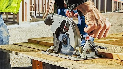 BOSCH GKS18V-22B25 18V Brushless Blade-Right 6-1/2 In. Circular Saw Kit with (2) CORE18V 4 Ah Advanced Power Batteries - style: Blade-Right w/ Battery Kit