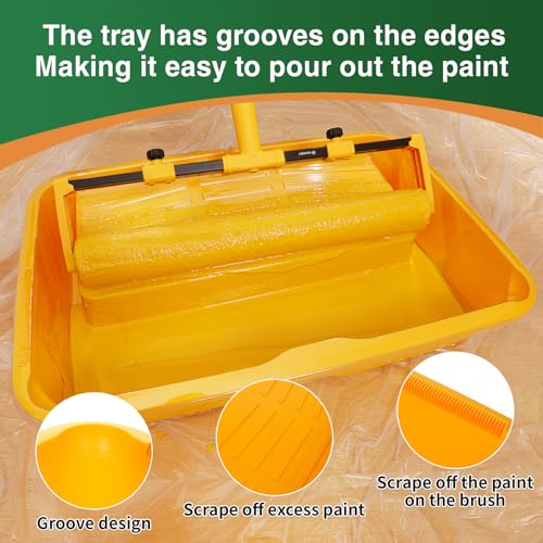 Voomey 18" Paint Roller kit，9 Piece 18 inch Paint Roller - size: 18" Paint Roller Kit
