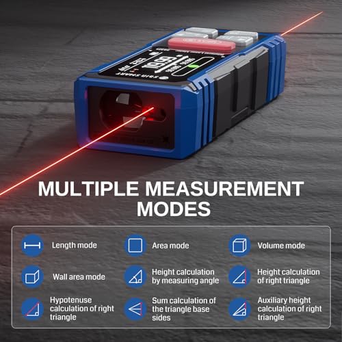 SainSmart Dual Laser Measuring Tool, 393Ft Red Bilateral Distance Meter - color: Red