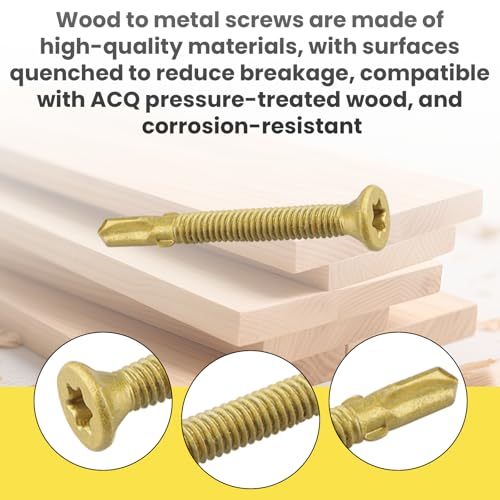 #12-24 x 2 Reamer Tek Torx/Star Head Self-Drilling Wood to Metal Screws