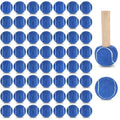 Macarrie 60 Pcs Precut Tennis Balls for Chairs Legs, Blue - color: Blue