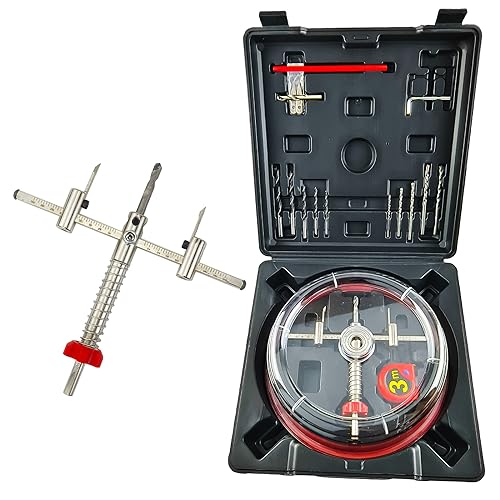 Adjustable Hole Saw Kit 1-5/8"-8"(40-200mm) Dust Cover for Drywall Ceiling