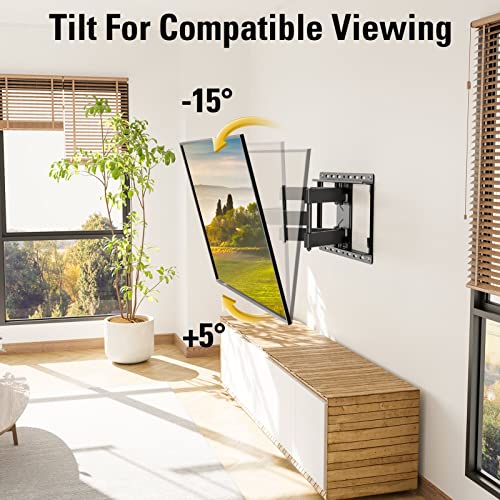 Mounting Dream Full Motion TV Wall Mount for 32-70 Inch TVs up to 99lbs - size: For 32" to 70" TVs, 16" Studs