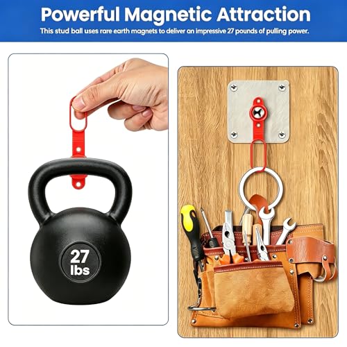 8Pcs Magnetic Stud Finder, Magnet Stud Finder with 27 lbs of Pull Power - size: 8 Pack
