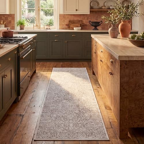 SAFAVIEH Reflection Runner Rug 2'3"x6', Beige & Cream RFT670A - color: Beige/Cream, size: 2'3" x 6' (Runner)