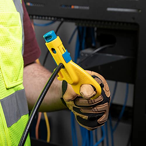 Klein Tools VDV110-295 Data and Coaxial Cable Combination Radial Stripper - style: Twisted Pair and COAX Prep Tool