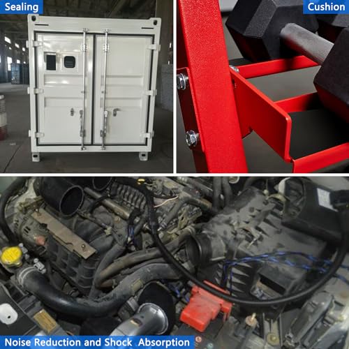 WochiTV Adhesive Solid Rubber Strips, 4" Wide x 1/16" Thick x 120" Long Self Stick Black Neoprene Rubber Rolls Perfect for DIY Insulation Cushion Gasket, Sealing, Liner, Weather Striping - size: 4" W X 120" L, style: 1/16" Thick Adhesive