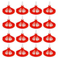 1/8 Tile Leveling System Spiral Tile Spacers Leveling System Tile Anti-Loosening and Spacing System Kit (1/8"-300pcs White Base + 100pcs Red Cap) - size: 1/8"-300pcs White Base + 100pcs Red Cap
