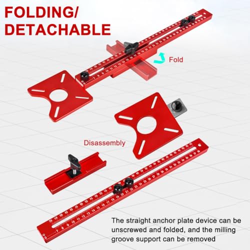 4 in 1 Router Circle Cutting Jig for Cutting Large Circles, Aluminum Alloy