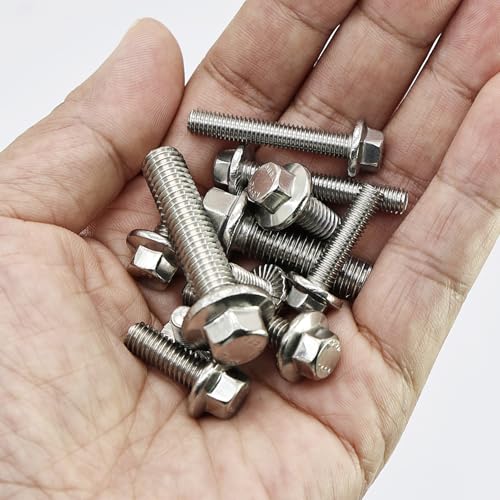 240PCS M5 M6 M8 Flanged Bolts and Nuts Kit,Stainless Steel 304 Metric Flanged Hex Screws Nuts Includes 14 Most Common Sizes - color: 240PCS M5 M6 M8 Bolts and Nuts Kit