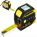 4-in-1 Laser Digital Measuring Tape & 60m/197ft Laser Distance Meter - color: Yellow, size: Laser 197 ft