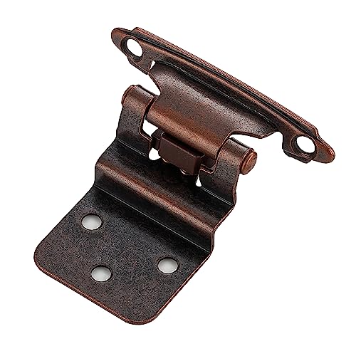 Ravinte 3/8" Inset Antique Copper Cabinet Hinges 60 Pack (30 Pairs) - color: ‎‎Antique Copper
