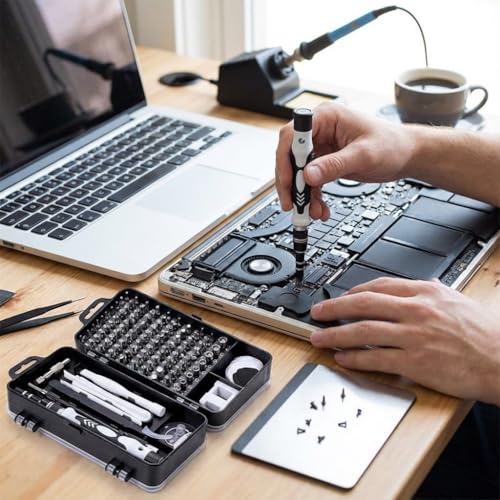115-in-1 Precision Screwdriver Set, Professional Magnetic Electronics Repair Tool Kit with 98 S2 Steel Bits, Mini Screwdriver Kit for Laptop, Computer, Gaming Consoles, Watch & Glasses Repair