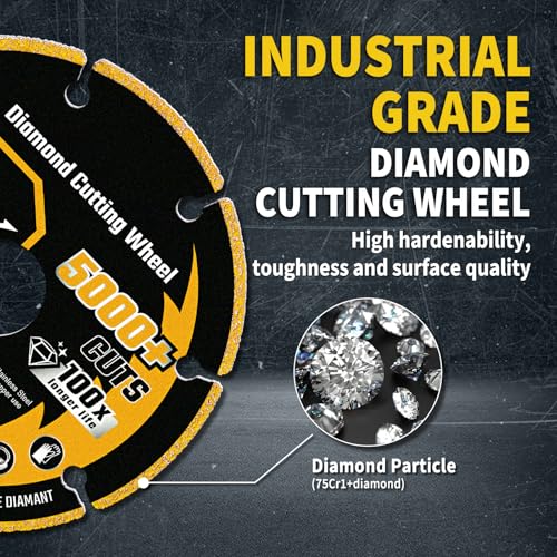 3 Inch Cut Off Wheel Diamond Cutting Wheel for Metal 3/8" Arbor - style: 3"x3/8in.