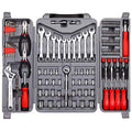 CARTMAN 123-Piece Socket Wrench Tool Set, Auto And Home Repair Kit Case Box - style: 123 PC