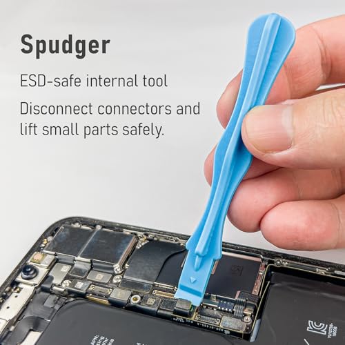 HowFixit 15-in-1 Electronics Opening Tool Kit, Professional Anti-Static Spudger Set & Pry Tools with Suction Cup for iPhone, iPad, MacBook, Laptop, Tablet, Phone Repair - color: 15-in-1