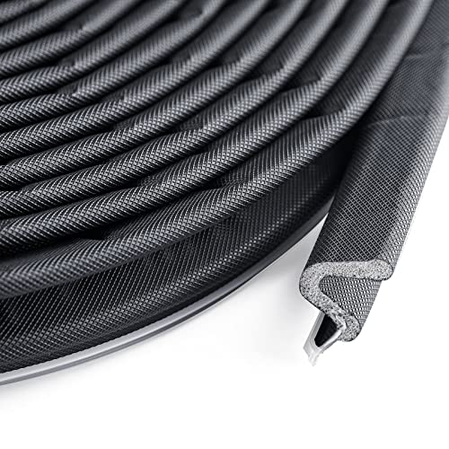 BBTO Weather Stripping Door Window Seal V-Shaped Foam Kerf,150 Feet,Black - color: Black, size: 150 Feet