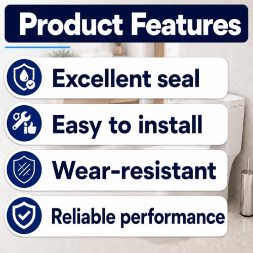 6PCS Dual Flush Toilet Seal Replacement Kit for Glacier Bay 83SGB, Suitable for Toilet Tank Leak Repair, White Rubber 83SGB Replacement Seal