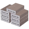 Sanding Sponge 60 80 100 120 150 180 220 Grit Reusable and Washable Wet Dry Sand Block Coarse Medium Fine Sandpaper Blocks for Wood Drywall Metal Crafts (Pack of 7 Pcs)