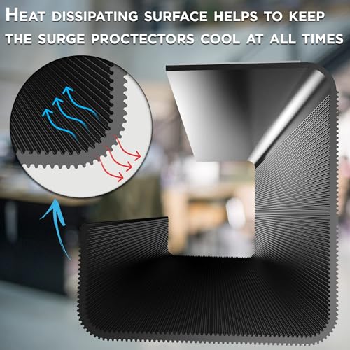 Scanfield Under Desk Cable Management Tray, No-Screw, 17-Inch, 4-Pack Black - color: Black, size: 4pcs Self Adhesive