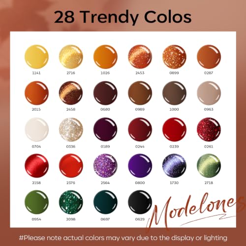 modelones Cat Eye Gel Nail Polish Set 28 Colors Primer & 3pcs Top Base Coat - color: A0-Winter Cateye