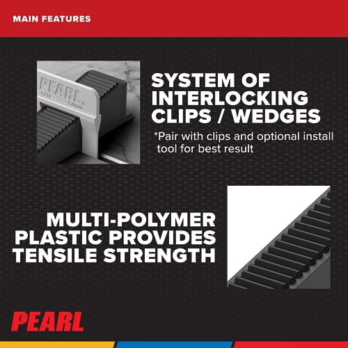 PEARL ABRASIVE CO. Leveling System Box of 500 Wedges