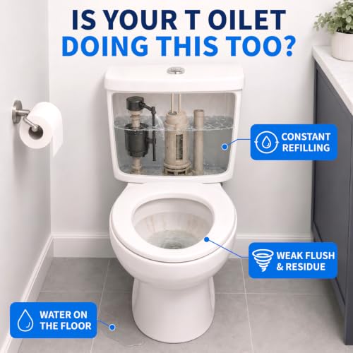 3-Inch Dual Flush Valve Replacement Kit – Fix Weak Flush & Leaks
