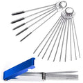2 Set Carburetor Cleaning Kit, 13 Wires 10 Needles 5 Brushes - style: 10Needles+5Brushes+13Cleaning Wires