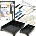 Allgala 16 Piece Ultra Versatile DIY Paint Tool Kit with 9 Inch and 4 Inch Roller Kits - color: 16PC Ultra