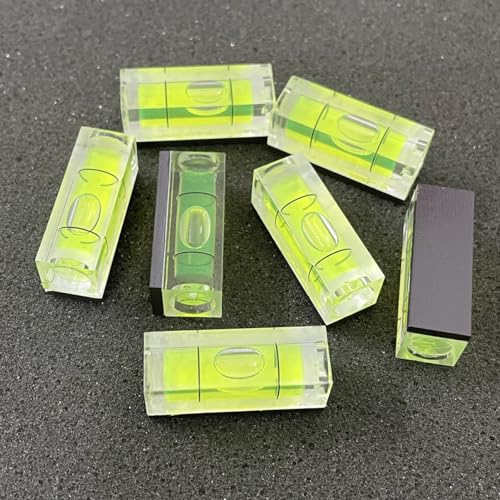 ZUJHPYMI 6Pcs Magnetic Small Bubble Level 10x10x29mm Mini Square Bubble Spirit Levels Leveling Tools - size: 10x10x29mm, Magnetic