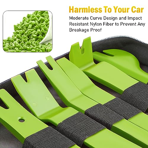 GOOACC 19Pcs Trim Removal Tool Set with Storage Bag - color: Green