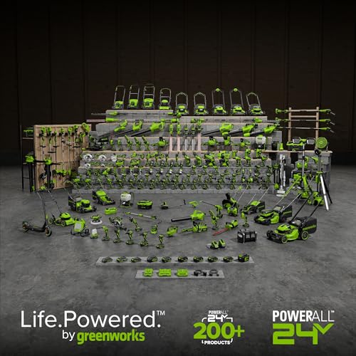 Greenworks 24V Brushless 1" Compact Reciprocating Saw (3,000 SPM), 2.0Ah Battery and Compact Charger Included - size: Brushless 1" Compact Recip Saw, style: 2.0Ah
