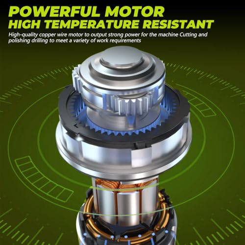 KEPEAK Cordless Rotary Tool, Rotary Tool Kit 231 Accessories, 18,000 RPM 5-Speed Rechargeable Rotary Tool for 3D Printing, DIY Crafts, Sanding, Polishing, Drilling, Etching, and Engraving