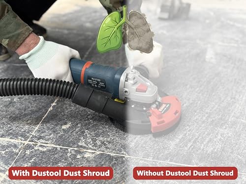 Expert Surface Grinding Dust Shroud for Angle Grinder, Universal 4.5/5-Inch + Diamond grinding cup wheel Dt1701-125D - size: 5 inch Dust Shroud+Diamond grinding cup wheel