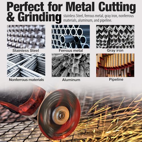 SHALL 50-Pack Cut Off Wheels 4 1/2 x 7/8 Inch, Cutting Wheel with Pouch for Angle Grinder, 4.5” Metal & Stainless Steel Fast Cutting Disc, Grinder Wheel for General Purpose Metal Cutting - style: 4.5X50-Pack