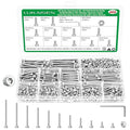 466 Pcs M3 Hex Socket Cap Screws Nuts Washers Wrench Kit, 304 SS - size: SS M2 466pcs 3