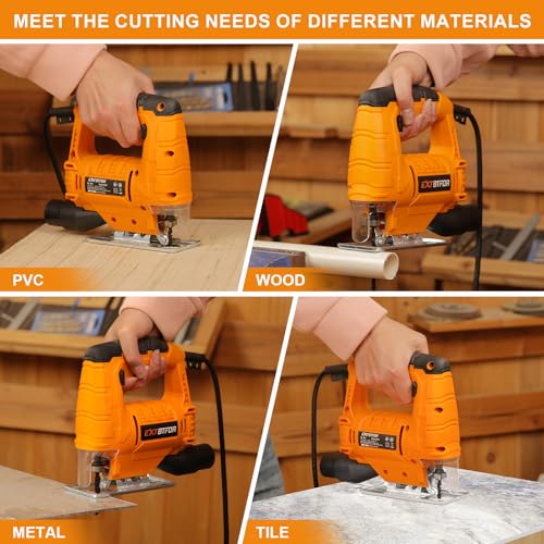 Jig Saw,350W 45 Bevel Cutting, 0-3000RPM Wood Cutter Hand Saw