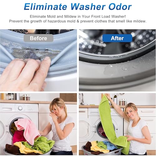 Magnetic Door Prop for Front Load Washer, 360° Adjustable Compact White - color: White